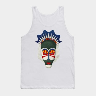 Watercolor tribal mask Tank Top